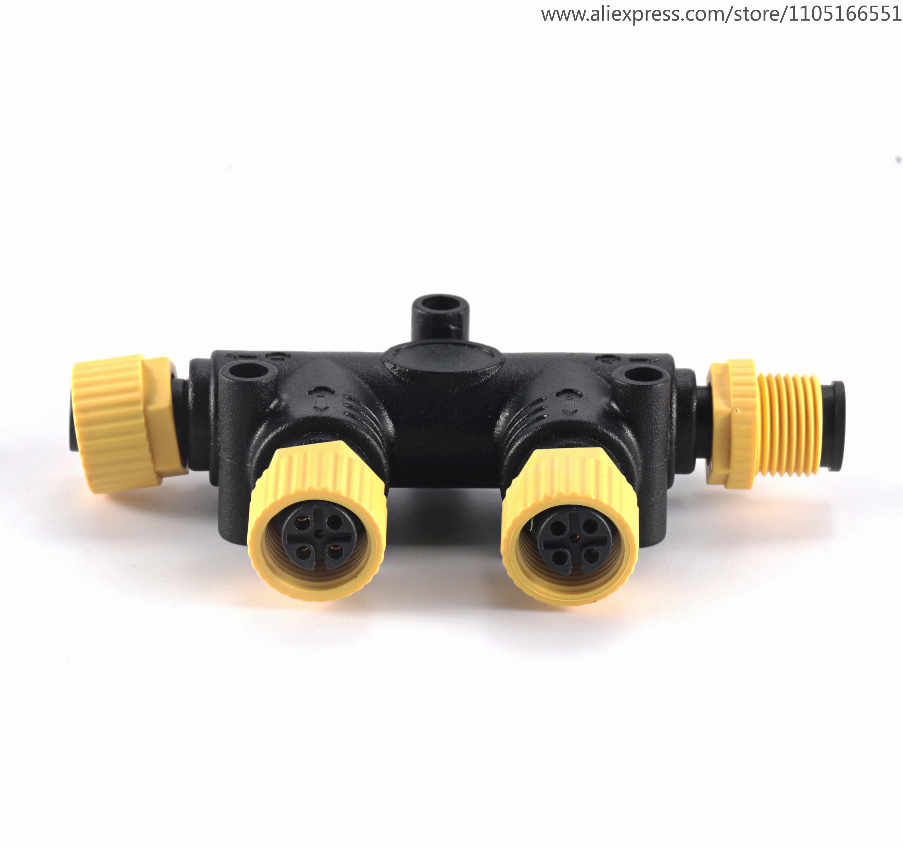 

NMEA 2000 T Connector 3 4 5 6 7 8Port 5Pin M12 Thread IP67 Waterproof NMEA 2000 (N2k) T-Connector for Garmin Lowrance Simrad B&G