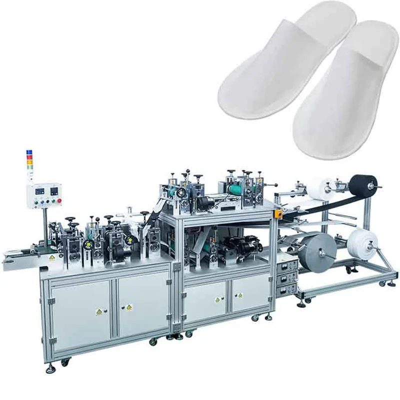 China Smart Ultrasonic Non-woven Fabric Closed Toe Hotel Slipper  Economic Small Disposable EVA Slippers Making Machine