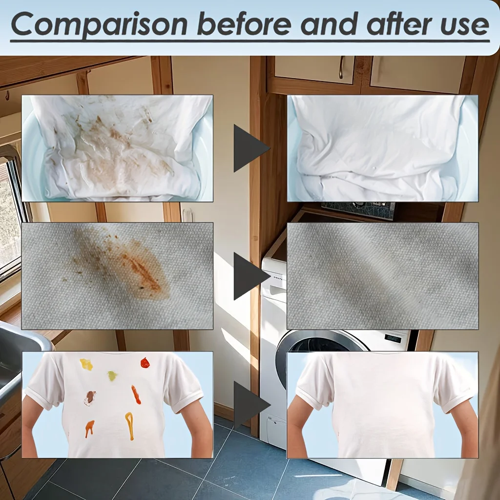 30 قطعة من صفائح منظفات الغسيل القوية، محمولة وعالية الجودة لإزالة بقع الملابس وتنظيف أساسيات الغسالات