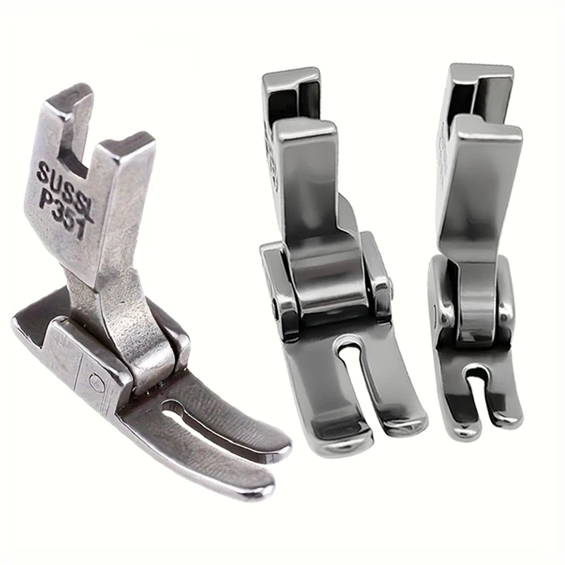 Pie estándar para accesorios industriales de máquina de coser de punto de bloqueo, prensatelas Universal para tela gruesa Brother P351 P127 58N