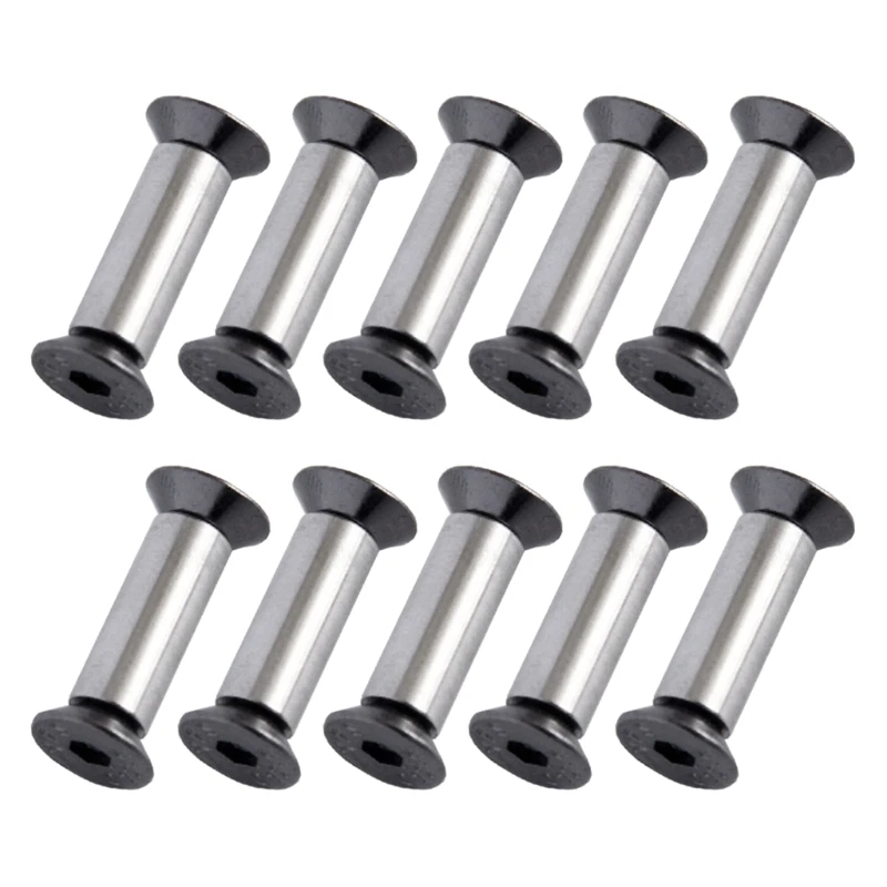 

10pcs/lot Knife Handle Rivets Scale Screw Fastener Nut YFS Flat Head Knives Fastening DIY Material Alloy-