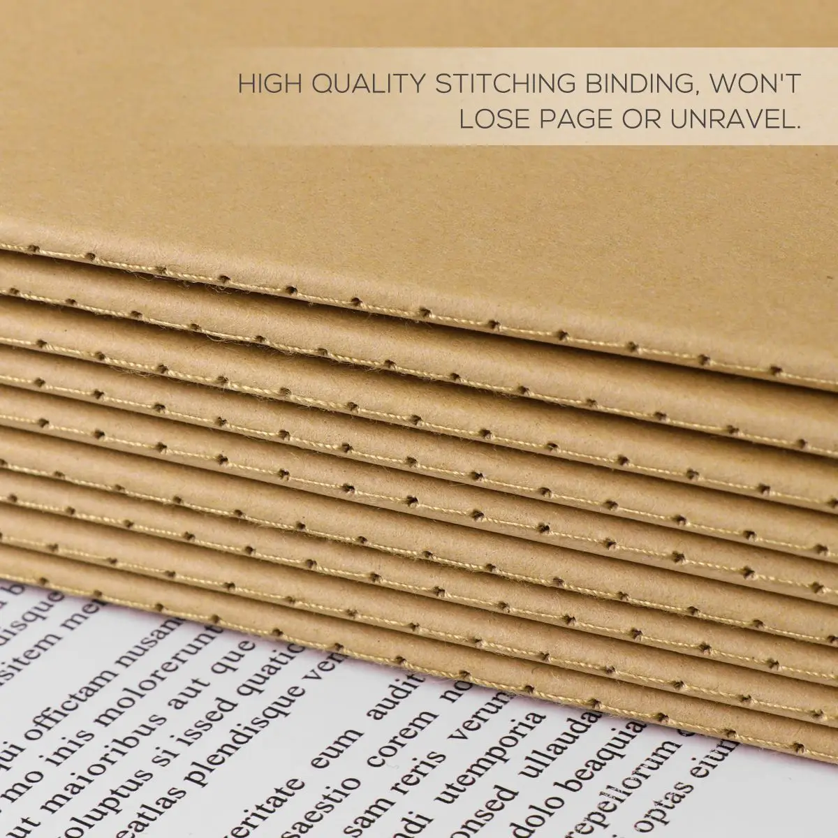 12Pcs Kraft Notebook Unlined Journal Kraft Paper Notebook Happy Journal Notebook Pack Kraft Notebook