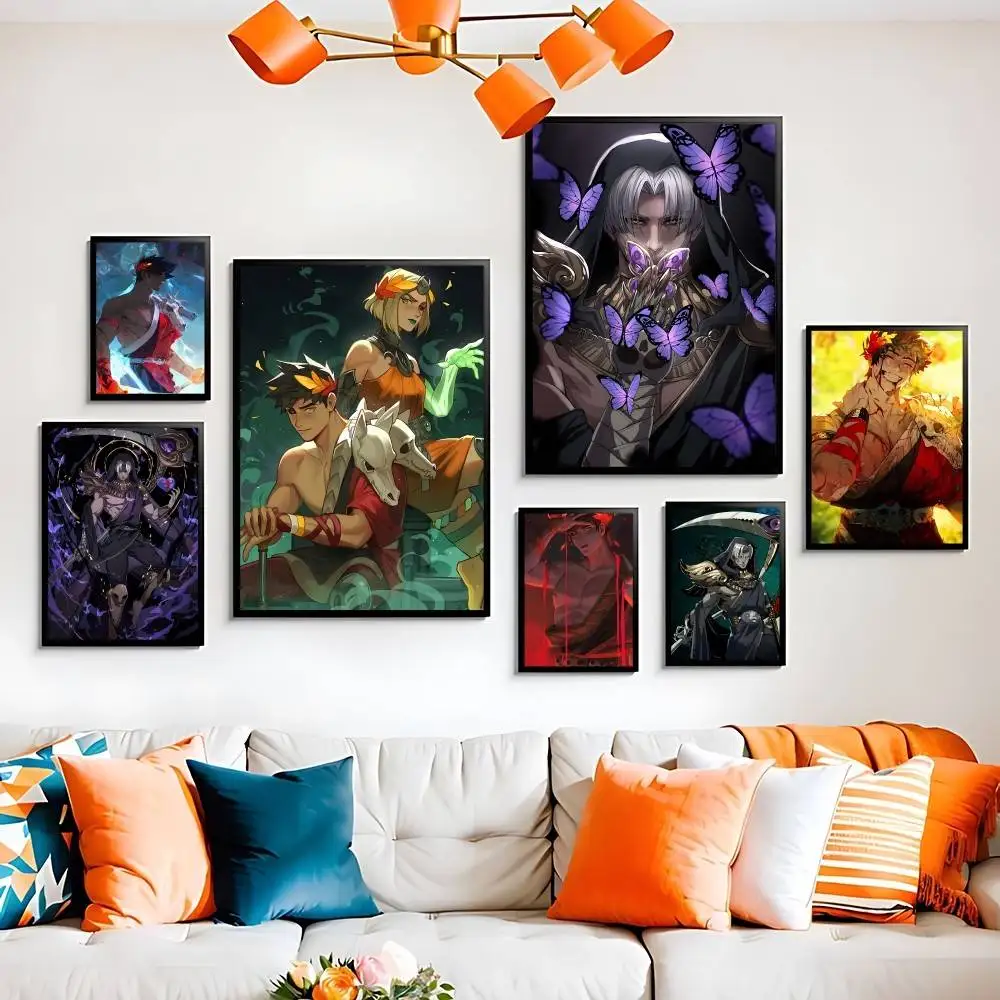 H-Hades V-Video Game Anime Poster High Quality Print Poster Waterproof Wall Art Movie For Living Bedroom Retro Room Decor Gift