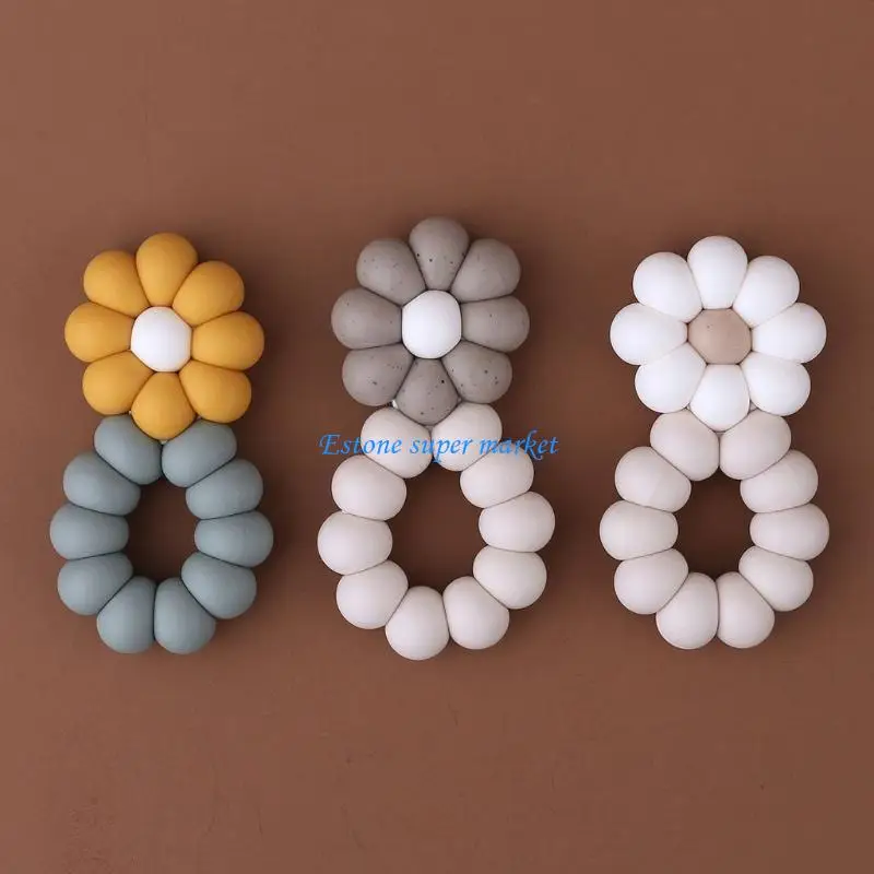 

090B Stress Relief BPA Sensory Teether Gifts Baby Infants Rattle Chewable Nursing Biting Chewing Soother Teething Toy