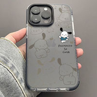 Sanrio Pochacco Phone Case For iPhone 15 14 Pro Max 13 12 11 Pro XS Max XR 7 8 15 Plus MINI Y2K Soft Silicone Cute Back Cover