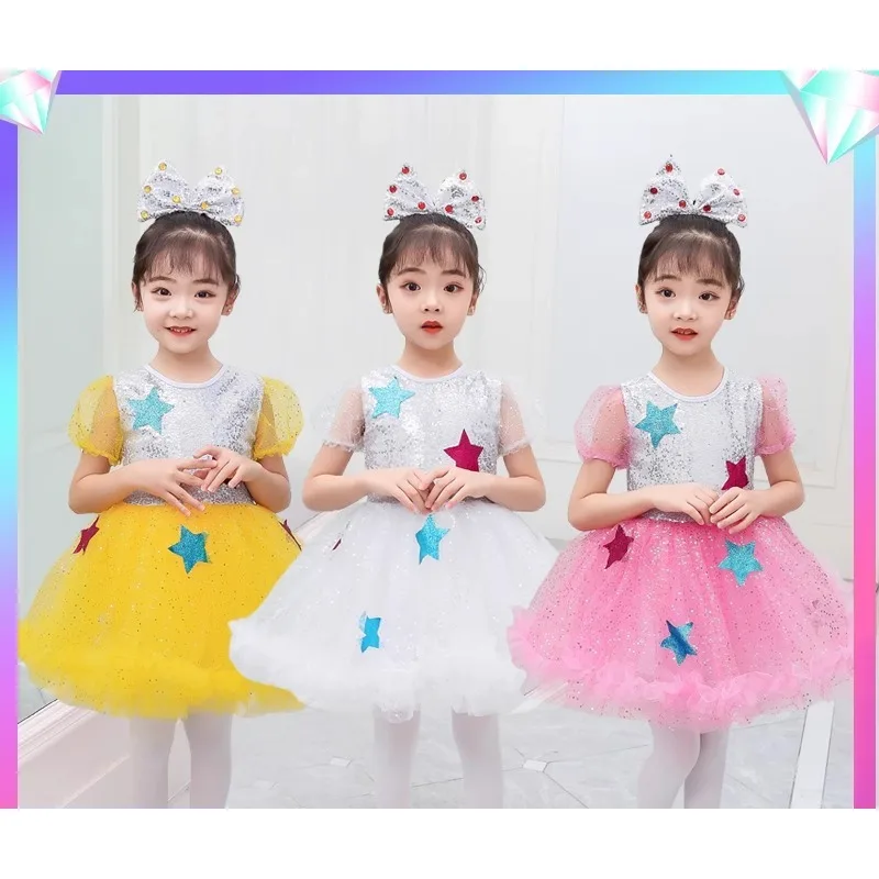 2025 bonito meninas vestido de balé para crianças menina roupas de dança crianças trajes de balé para meninas dança collant menina dancewear