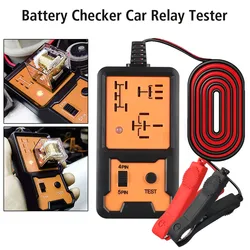 Car Relay Tester Voltage Tester Automotive Electronic Relay Tester LED Indicator Light Universal 12V Car Battery Checker