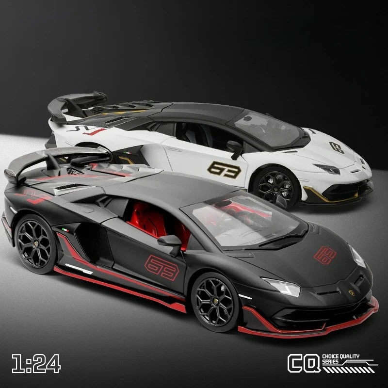 1-24-スケール-svj-63-合金車モデルダイキャストカーライトエフェクト愛好家コレクション子供の誕生日プレゼント金属男の子のおもちゃ