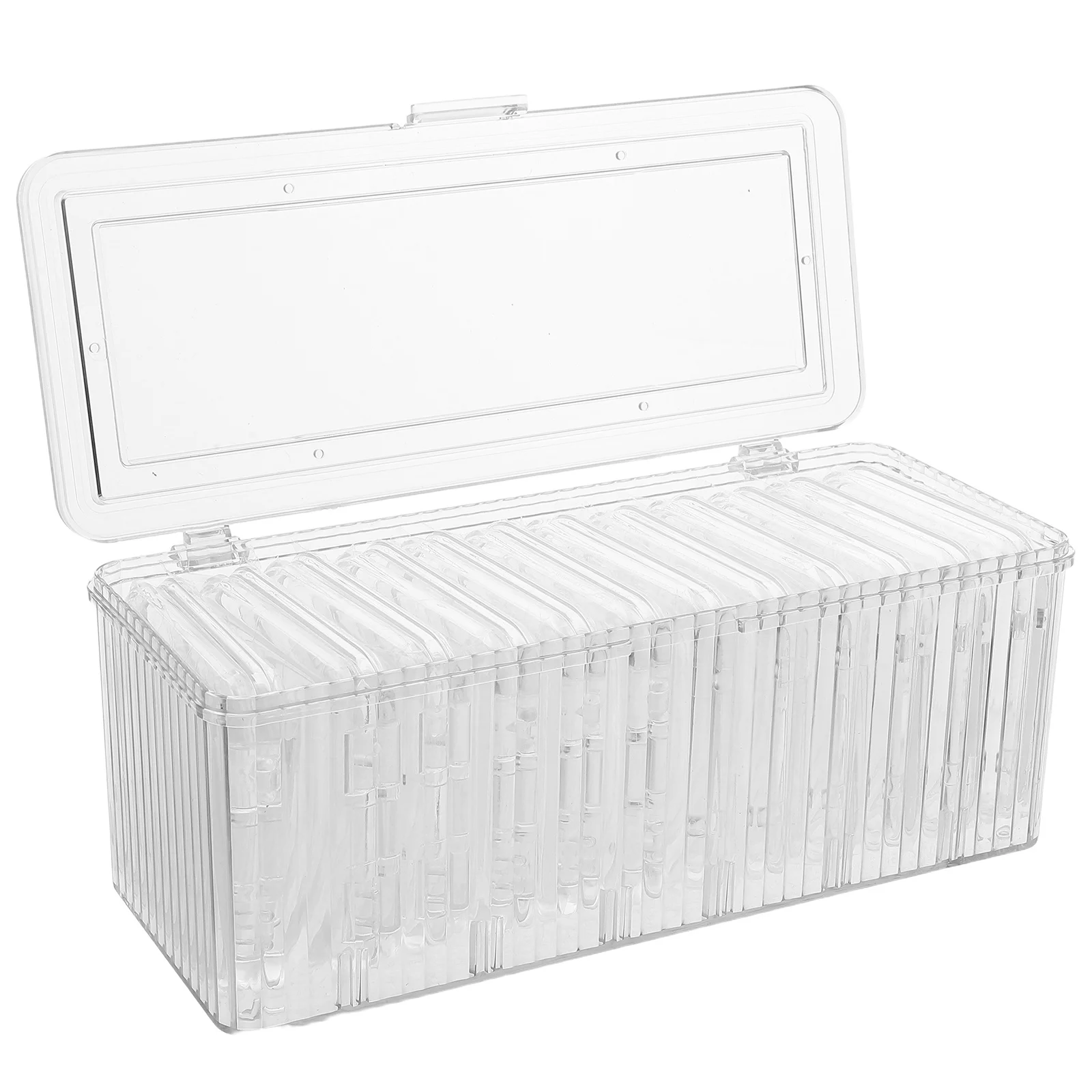 

1Set Transparent Jewelry Box Acrylic Bracelet Holder with 12 Dividers Anti-Tarnish Protection for Ring Earring Necklace Compact