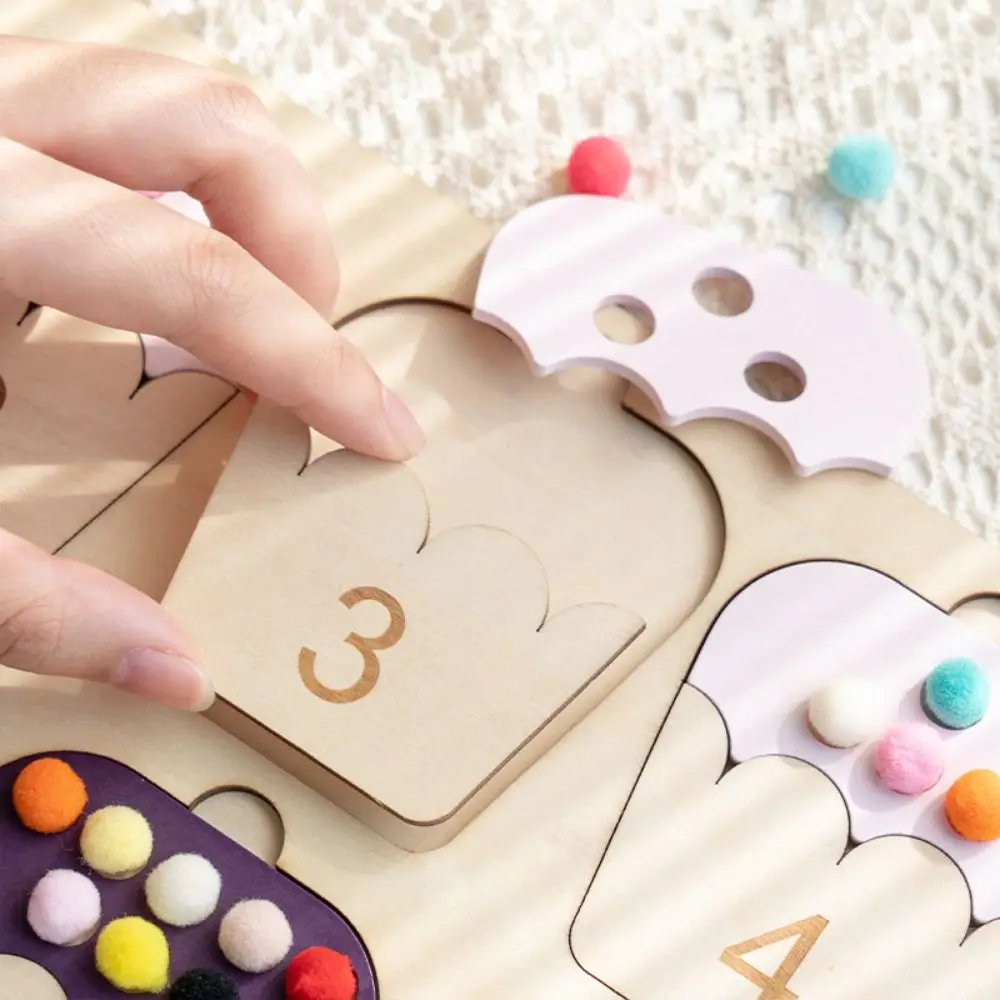 Jogo de posicionamento de madeira montessori colorido brinquedos de treinamento de concentração infantil engraçado educacional jogos de classificação de cores