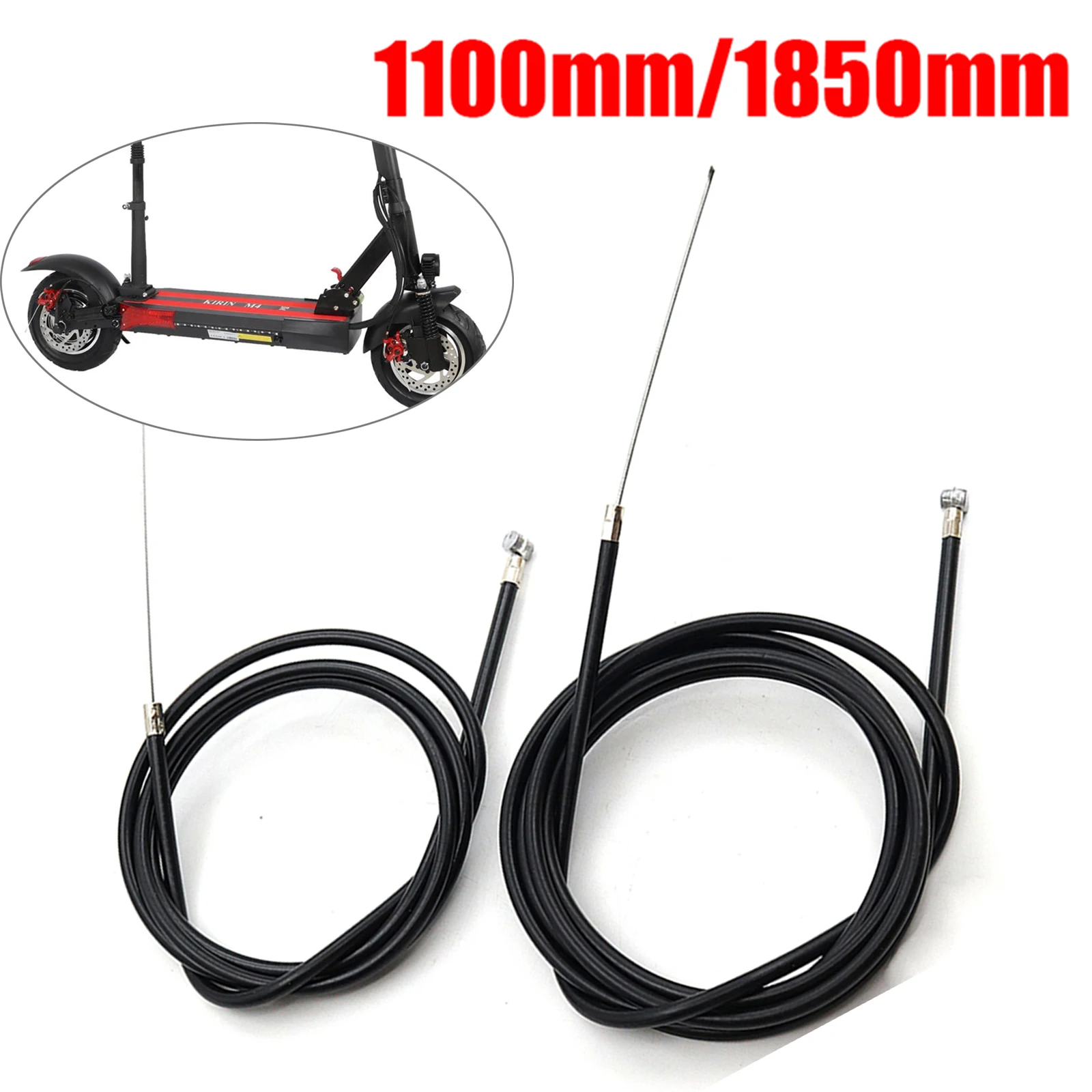 Brake Cable for KUGOO M4 / M4 Pro Electric Scooter Brake Line Wire Kickscooter Replacement Accessories Parts Black Color