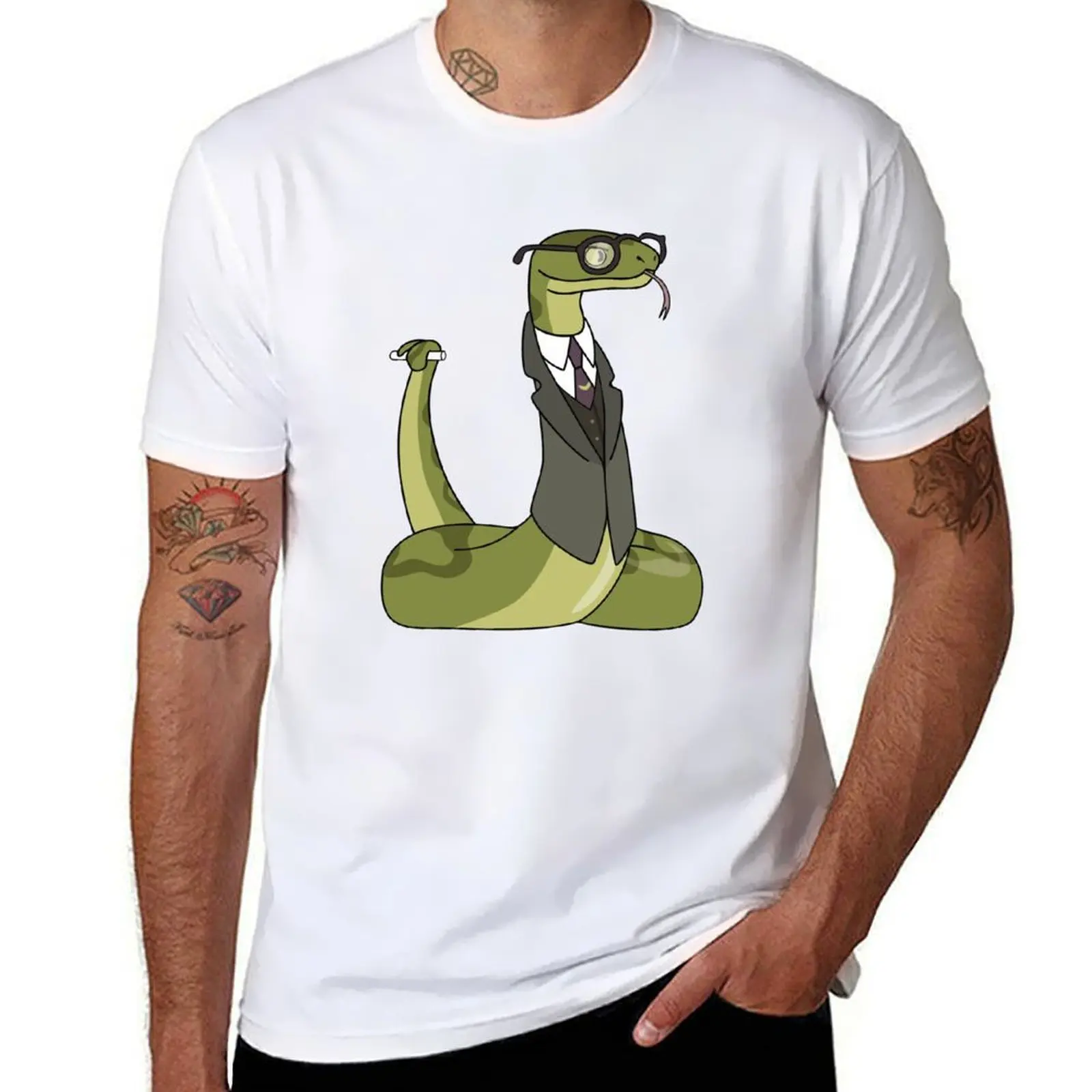 

Educated Snake T-Shirt man t shirt heavy cotton funny t shirts dark humor T-Shirt