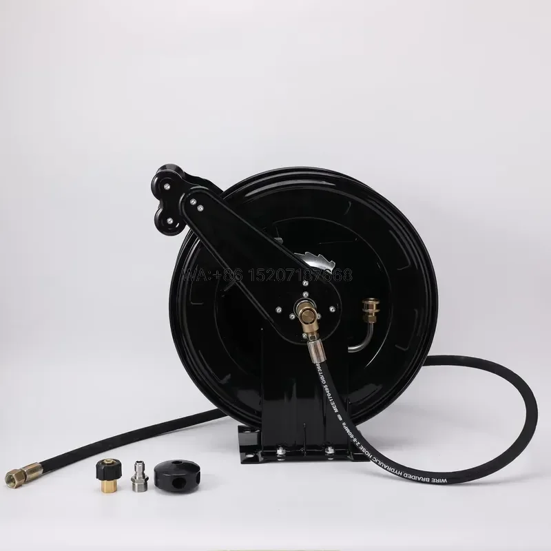 Wmwmnu Industrial Grade Steel Pipe Reel Automatic Telescopic Winding Device 10m Sealed Collector for OEM