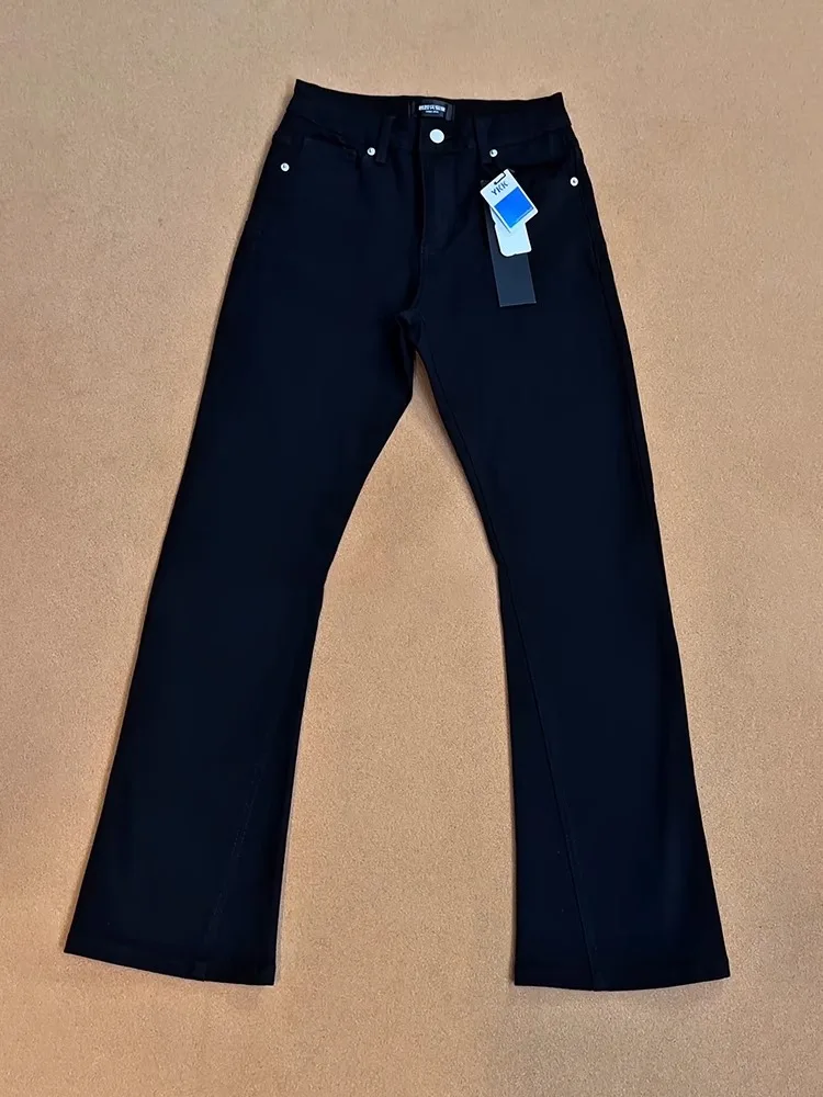 

Мужские джинсы Bla Le Blade прямого кроя, весна-осень, облегающие, с эластичным поясом, в американском стиле, с расклешенными манжетами