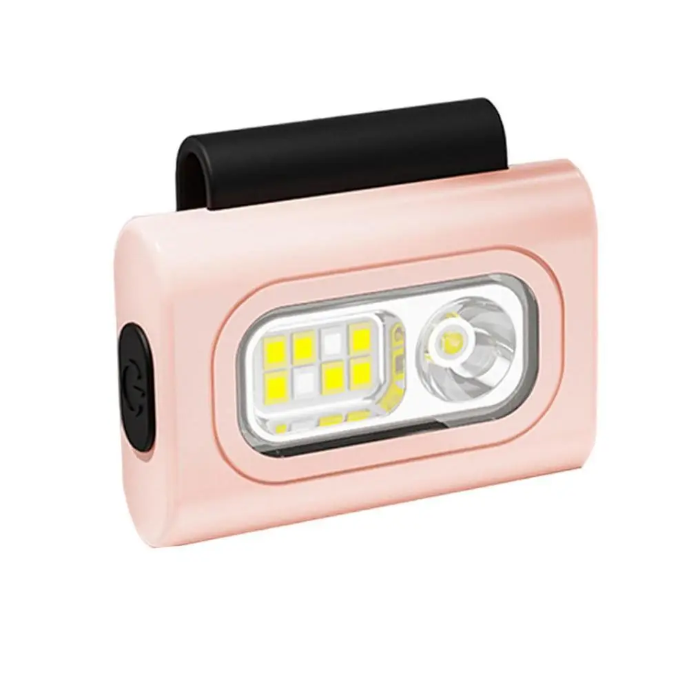 High Brightness COB LED Headlight Visibility Magnet Jogging LED Light Safety Camping Clip On Running Light Night Running