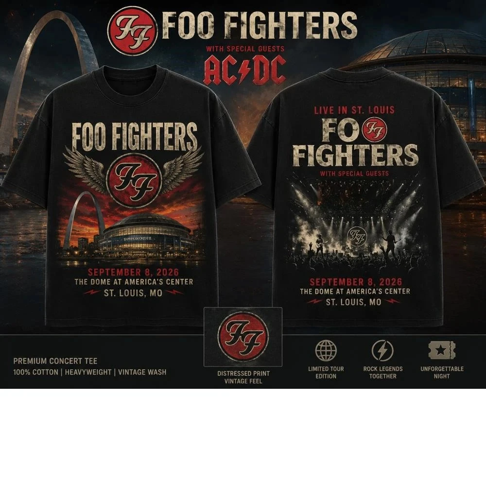 Foo Fighters' Take Cover Tour 'Brings Rock' N 'Roll Chaos To Philly Shirt Summer Men's and Women's Cotton T-shirt Comfortable