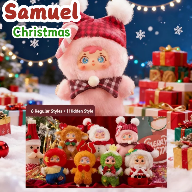 

Samuel Christmas Good Night Song Mystery Blind Box Vinyl Cartoon Plush Doll Keychain Pendant Backpack Trendy Toy Christmas Gift
