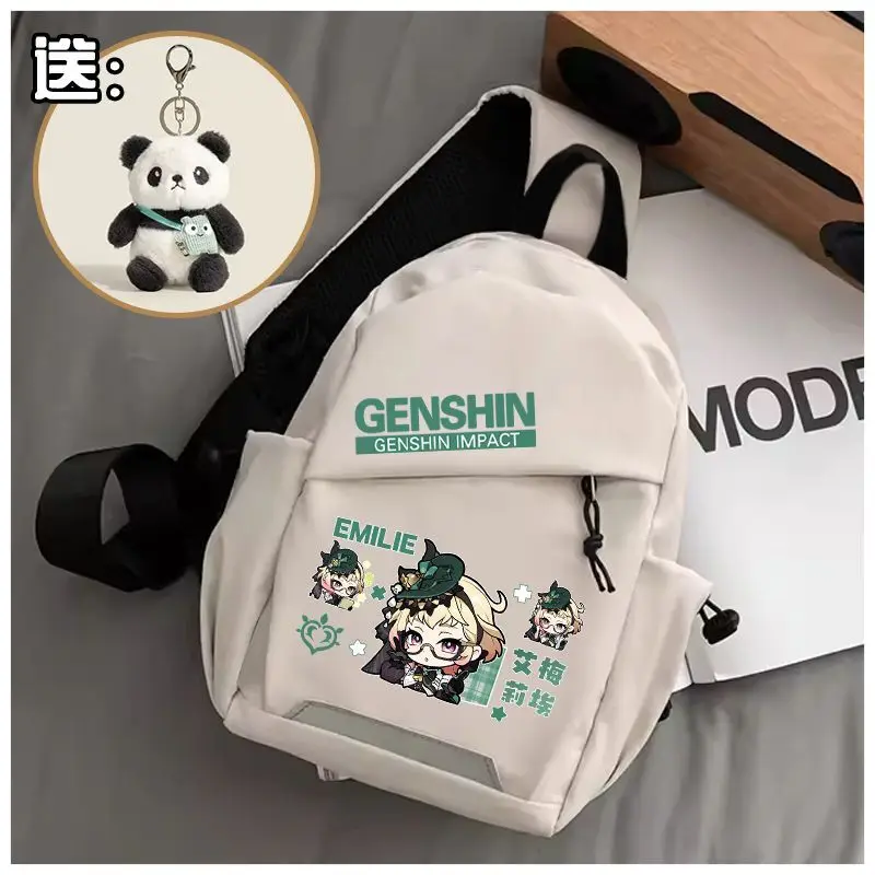 Genshin Impact Anime Merchandise IFA New Workwear Chest Ins Style Casual Student Unisex Crossbody Bag Small Backpack A