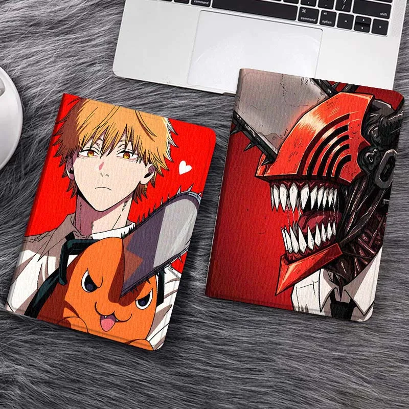 

Chainsaw Man Anime Aki Denji Gift Tablet Case For Samsung Tab Galaxy S6 S11 A A7 A8 A9 A11 10.1 10.4 10.5 Plus Lite