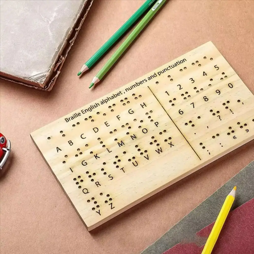 Convenient Lightweight Braille Board Raised Dots Portable Size Educational Tool Tactile Blind Teaching Aid Writing Supplies