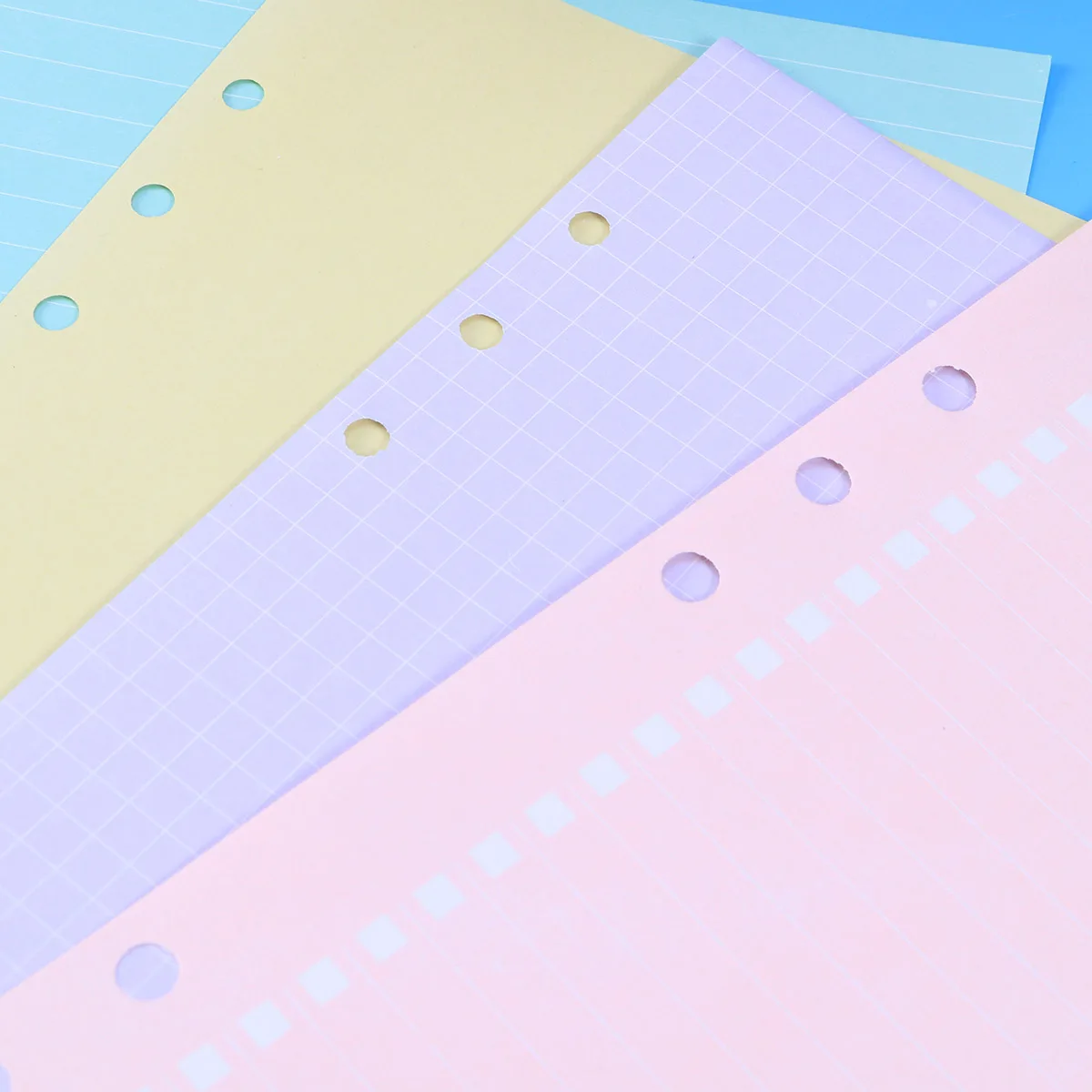 

4Pcs Colorful Loose-Leaf Paper Six Hole Binder Dividers for A5 Notebook Index Classified Labels Organizer School Office Writing