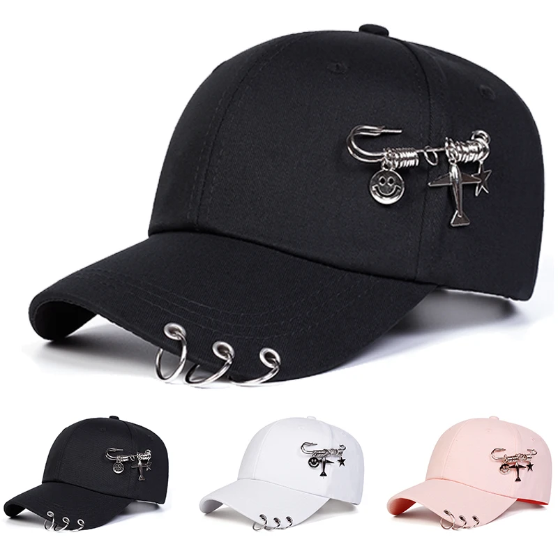 Unisex Iron Ring Baseball Caps Spring Autumn Outdoor Adjusta