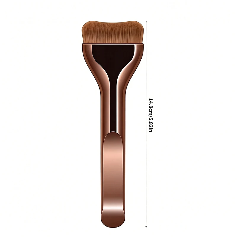 New Pillow Foundation Brush - Ultra-Thin, Wide & Tongue-Shaped Liquid Foundation Brush for Streak-Free Coverage