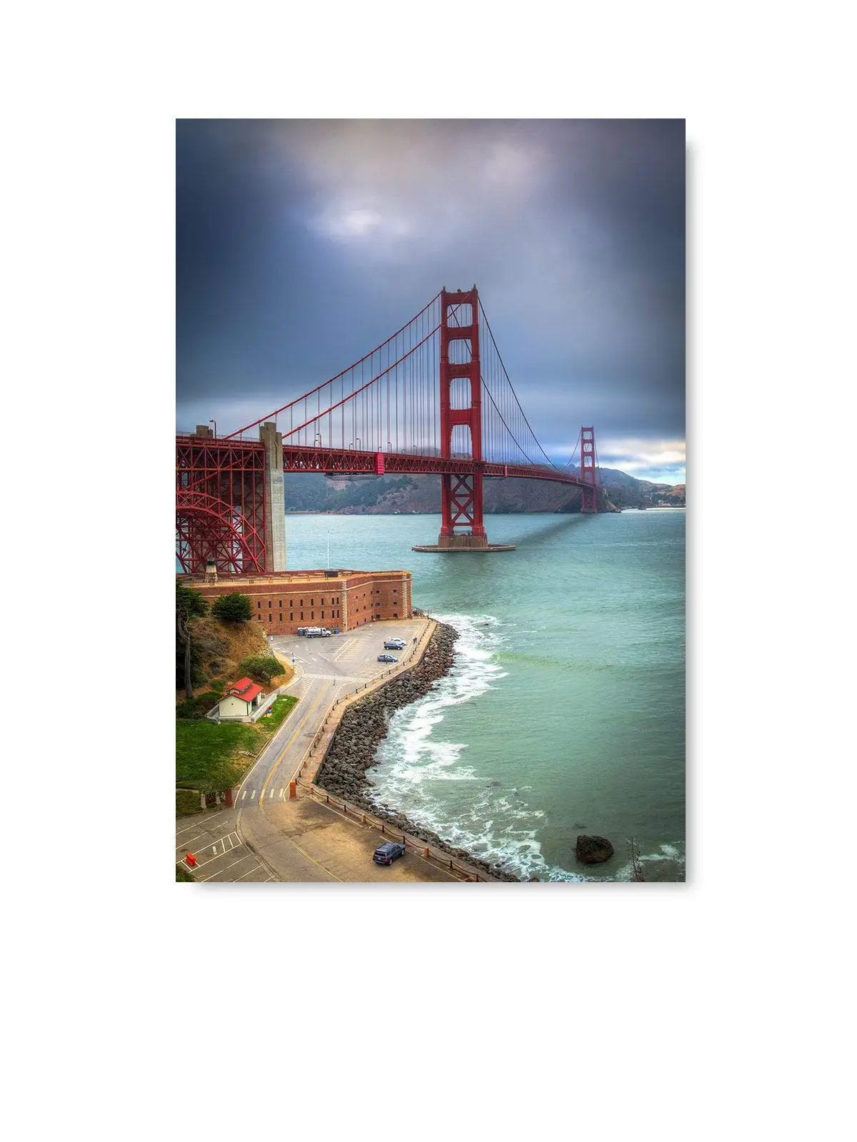 Vintage Wall Decor San Francisco Poster Wall Art Golden Gate Bridge Office Home Decor Retro Tin Signs Metal Poster Vintage  sign