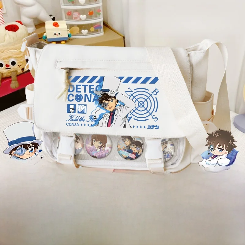 

Магазин удобства Детектив Конан Большая сумка через плечо Capaci Женская аниме Thieft Kid ay Новая сто сочета прозрачная...