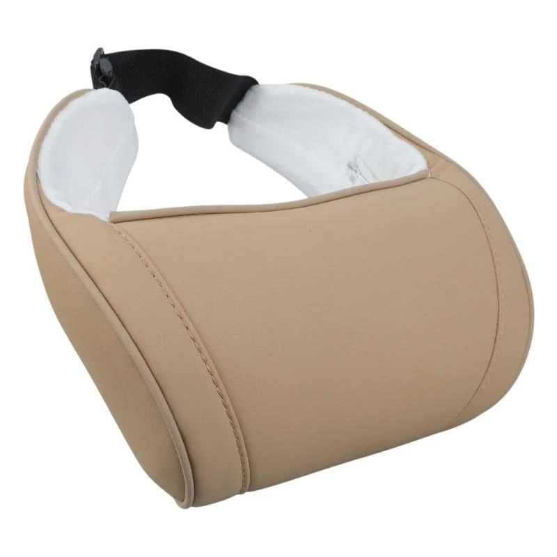 Seat Headrest Travel Rest Neck Pillow For Tesla Model 3/Y/X/S PU Leather Neck Pillow Memory Foam Pillows Car Accessories view 5