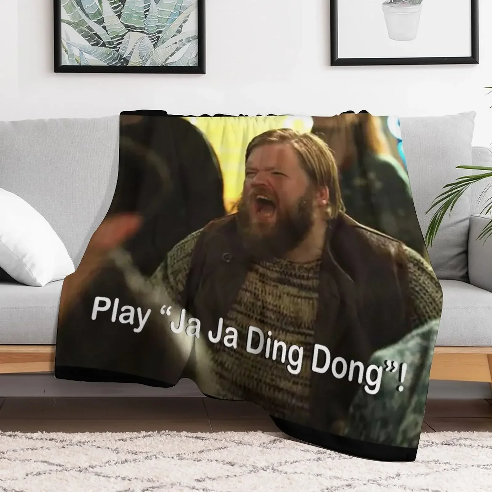 Play Ja Ja Ding Dong! Throw Blanket Furry Bed linens Blankets