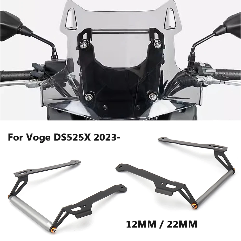 

For Voge DS525X DS 525X 525DSX 2023- Motorcycle Phone Holder Metal GPS Navigation Mount Fixed Bracket Accessories