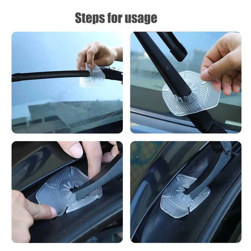 Car Windshield Wiper Hole Protective Covers Universal Wiper Dustproof Protection Bottom Sleeve Leaves Debris Prevention Cover