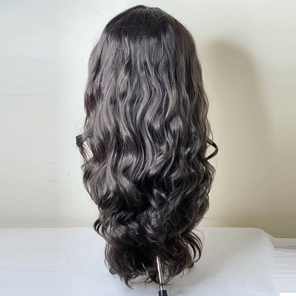 Webster Synthetische Kant Voorkant Pruiken Voor Vrouwen Lange Body Wave Bruine Kant Pruik Pre Geplukt Haarlijn Cosplay Pruik Dagelijks Gebruik