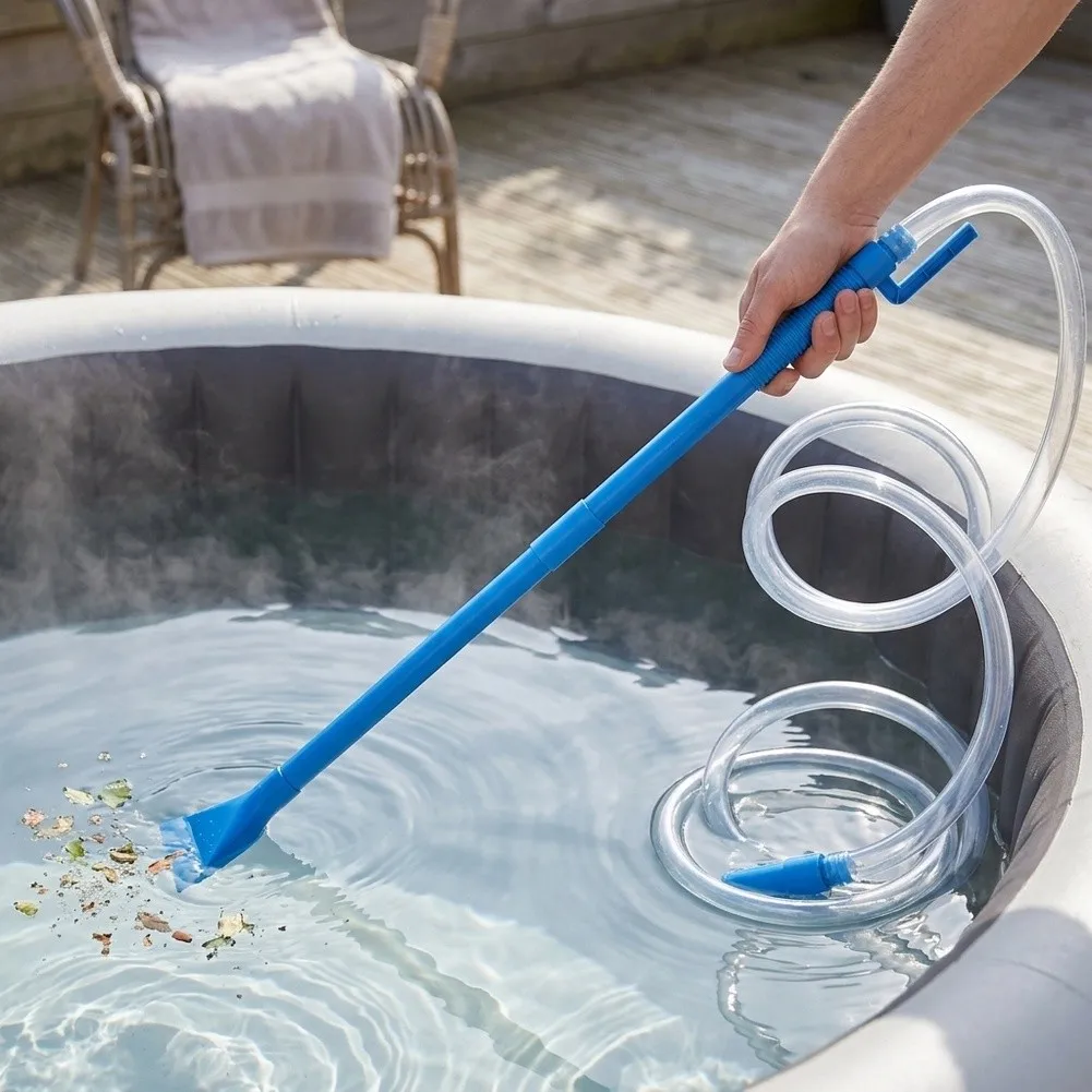 For Quick Spa Cleaning Manual Spa Vacuum Manual Operated Vacuum Tool Cleaning Tool Lightweight Design Detachable Structure