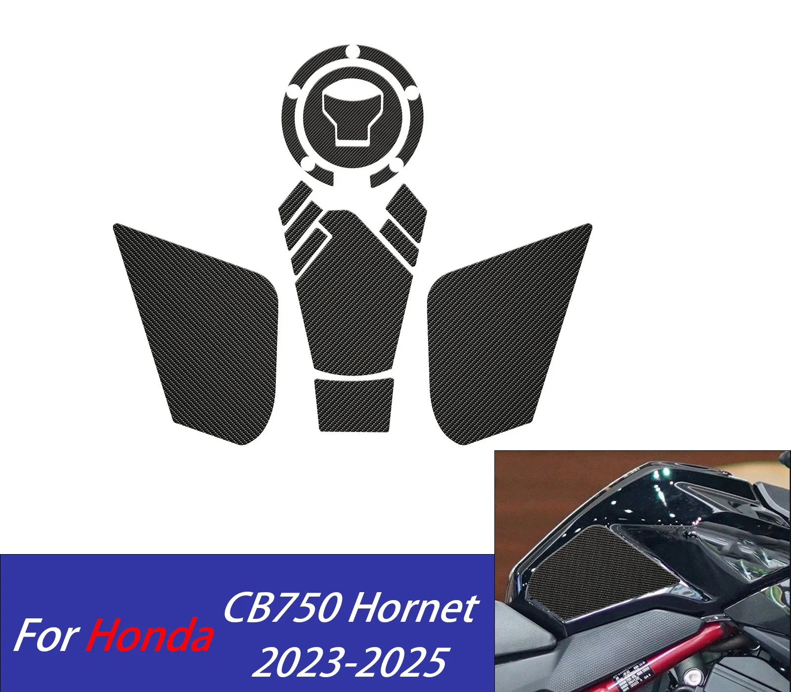 

For CB750 Anti Slip Fuel Tank Stickers Gas Cap Oil Protect Pad For Honda CB 750 Hornet 2023 2024 2025 Motorcycle Accessories