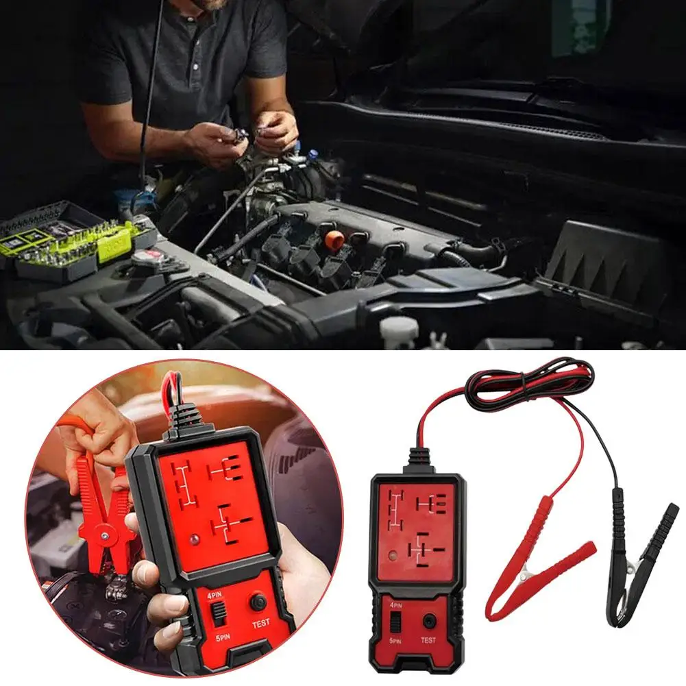 12V Universal Automotive Car Relay Tester LED Indicator Tester Battery Checker Voltage Light Electronic Car Tester Relay E3C7