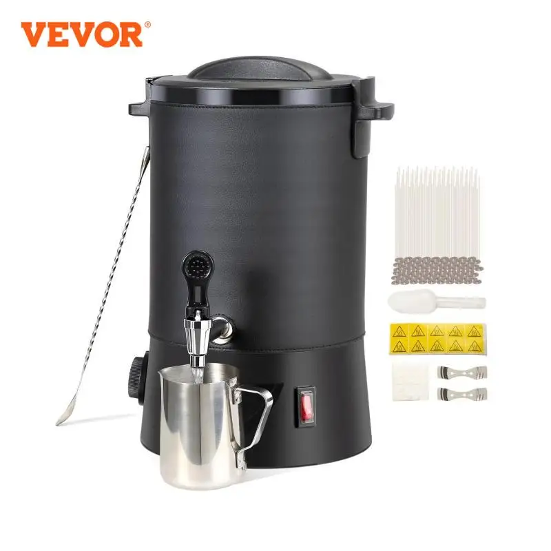 VEVOR 6.5L 10L Wax Melter for Candle Making Large Electric Wax Melting Pot Easy Pour Spout 9-Level Temperature Control