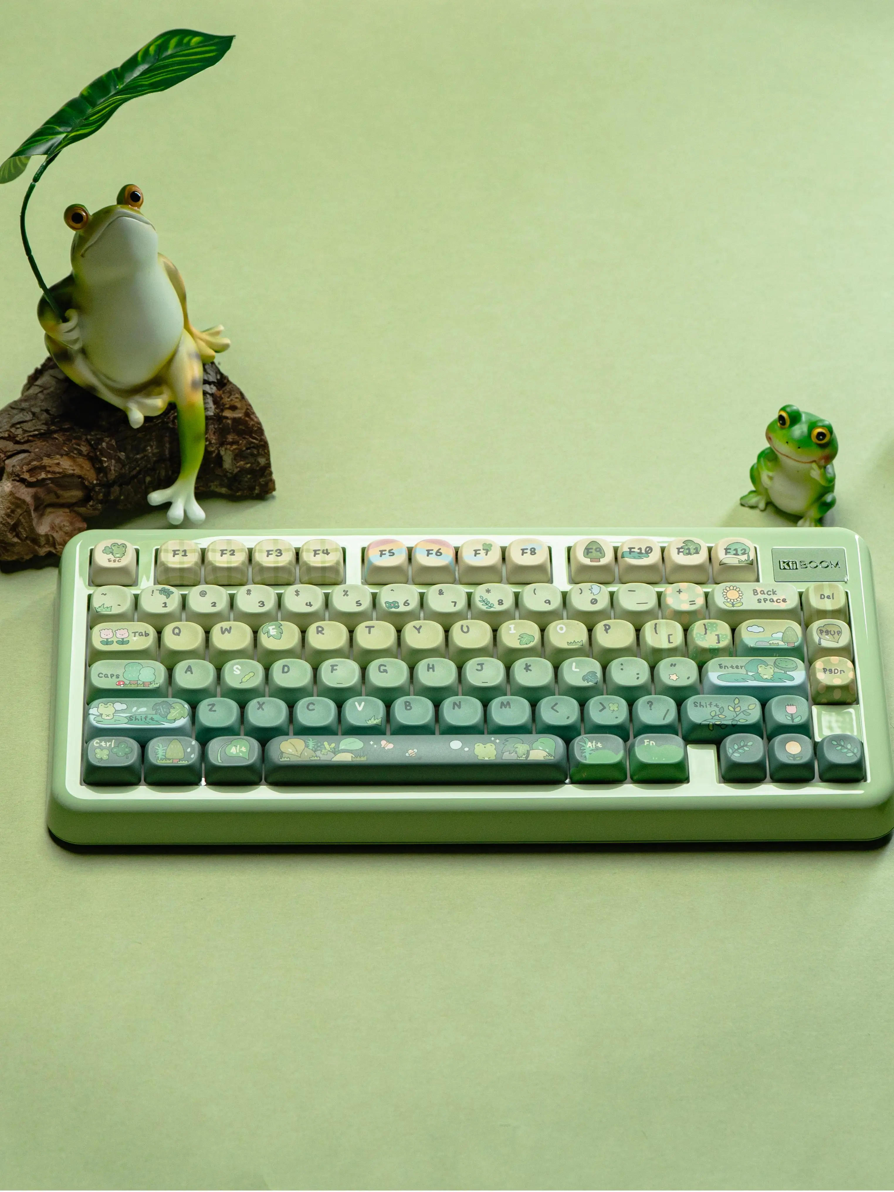 KiiBOOM Phantom81 Lite QMK/VIA 75% Hot-Swap Gasket Przewodowa/BT/2.4GHz Bezprzewodowa Klawiatura Mechaniczna Obudowa ABS + Podświetlenie RGB UV Tech — zdjęcie produktu 7