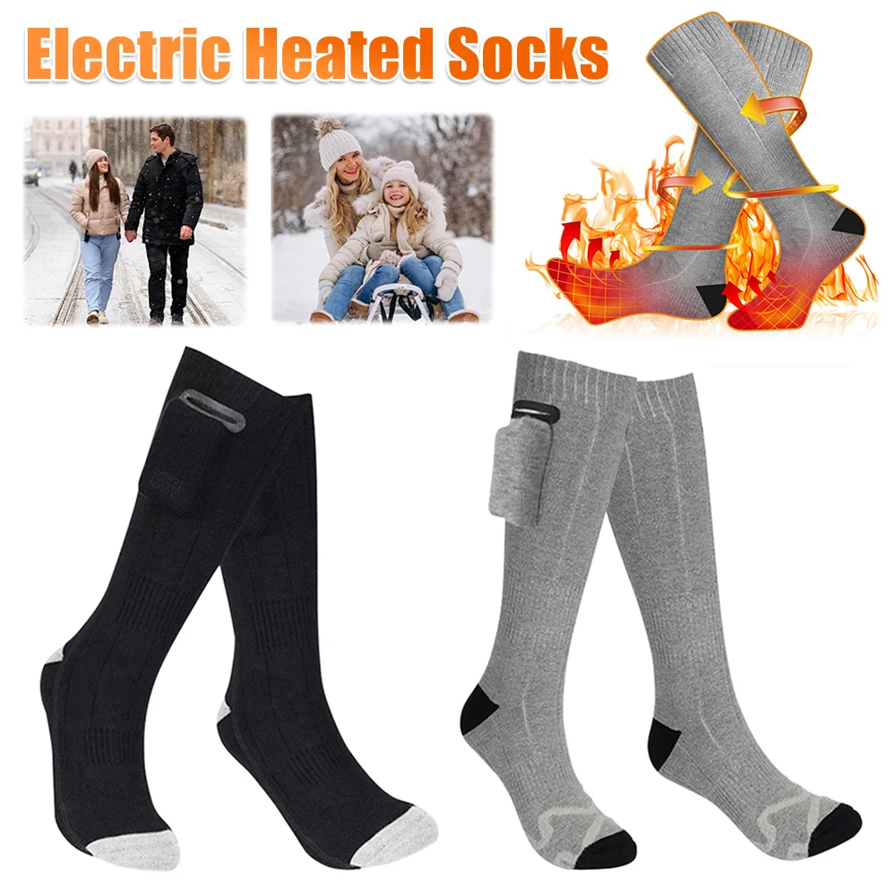 

Electric Heated Socks Electric Heating Socks Battery Heated Socks Rechargeable Skiing Sock for Fishing Cycling Hunting