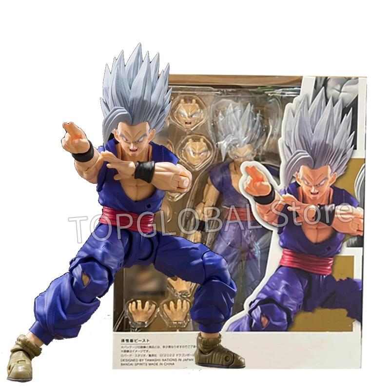 Shf Dragon Ball Son Gohan Beast Action Figure PVC Movable Collection Doll Anime Super Saiyan Gohan Figurine Model Toys Gift 17cm