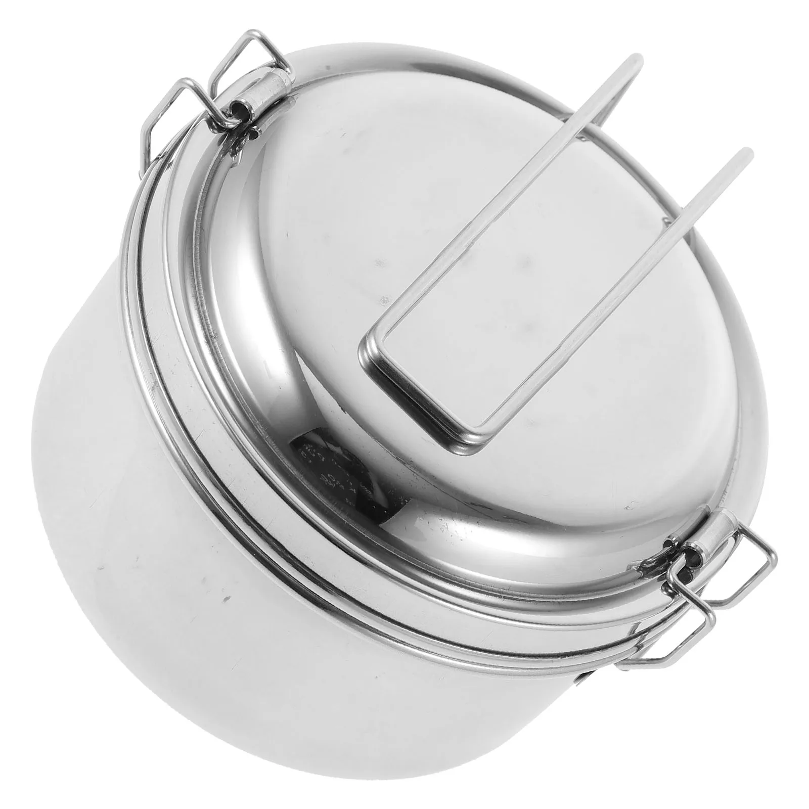 

Stainless Steel 304 Grade 12cm Leak Proof Food Container Lunch Box for Adults Kids Microwave Safe Portable Storage