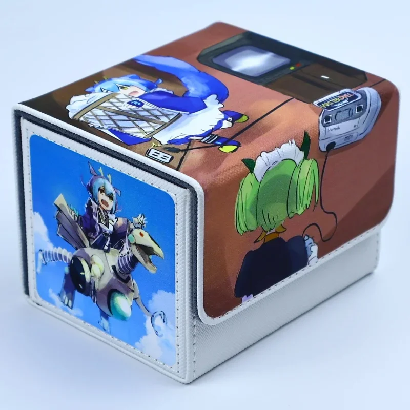 Yu-Gi-Oh! Card Case Laundry Dragonmaid Nudyarl Diy High Quality Leather Action Toy Figures Anime Game Collection Storage Box