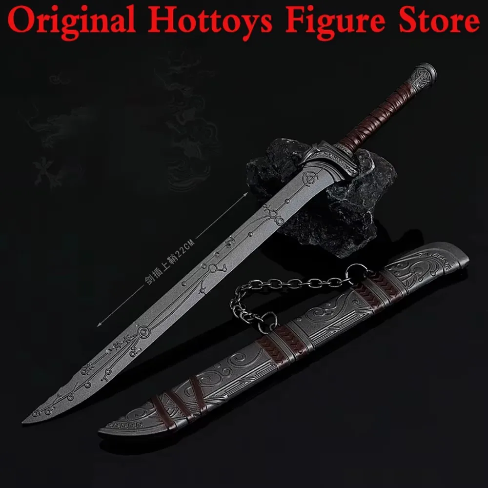 1/6 Maßstab, Szenenzubehör für männliche Soldaten, antikes Schwert, Metallmodell, Ornament, Spielzeug, ca. 22 cm, für 12-Zoll-Actionfigur-Puppe