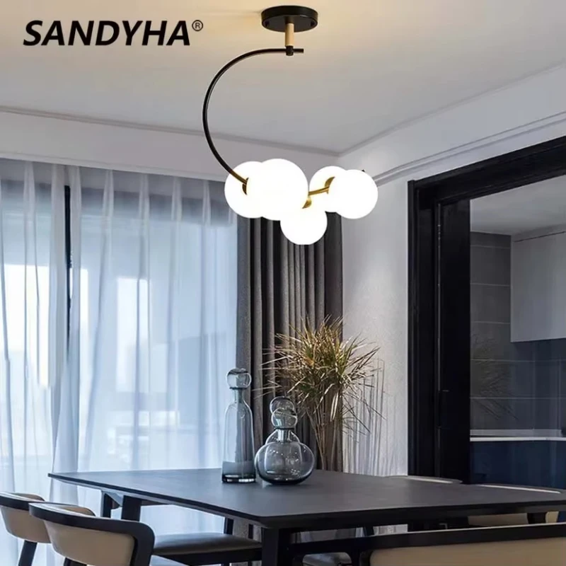 모던 크리스탈 LED 샹들리에 펜던트 조명 이미지