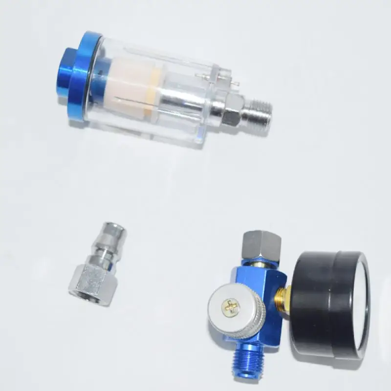 Imagem -03 - Pistola de Pulverização Air Regulator Gauge In-line Óleo Água Armadilha Separador de Filtro eu jp us Adaptador Ferramentas Pneumáticas para Airbrush Af02