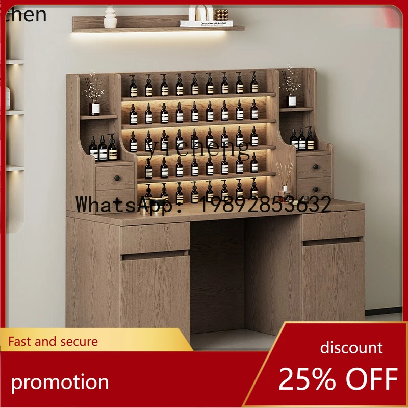 HT  Counter Display Table  Cabinet Skin Care Product Cabinet Display Stand