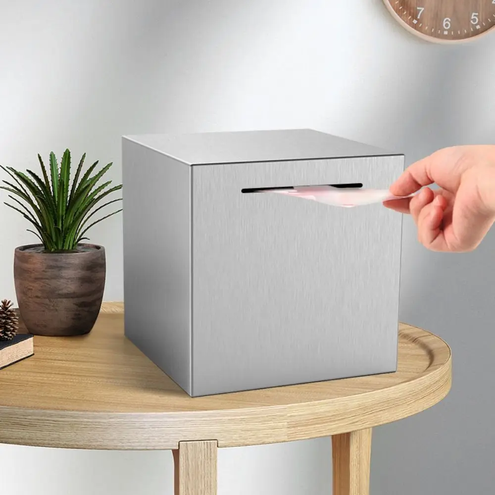 

Solid Cannot Be Opened Cube Jar For Kids/Adults Money Bank Box Safe Box Piggy Bank Money Savings Bank