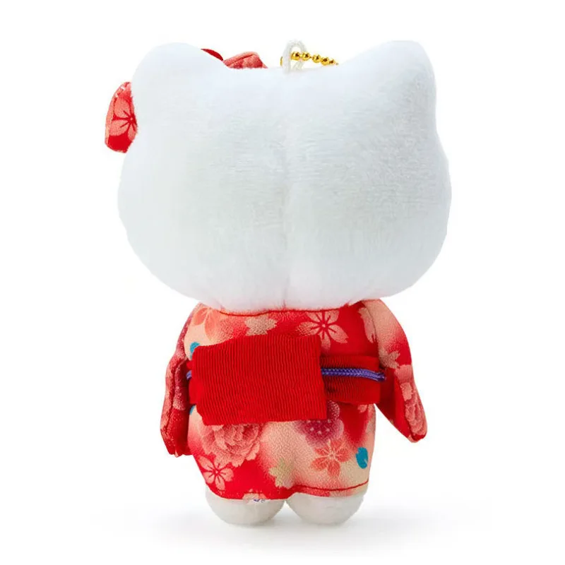 Sanrio Hello Kitty Sakura Kimono série peluche jouet porte-clés dessin animé sac à dos voiture boucle pendentif cadeau d'anniversaire cadeau de noël