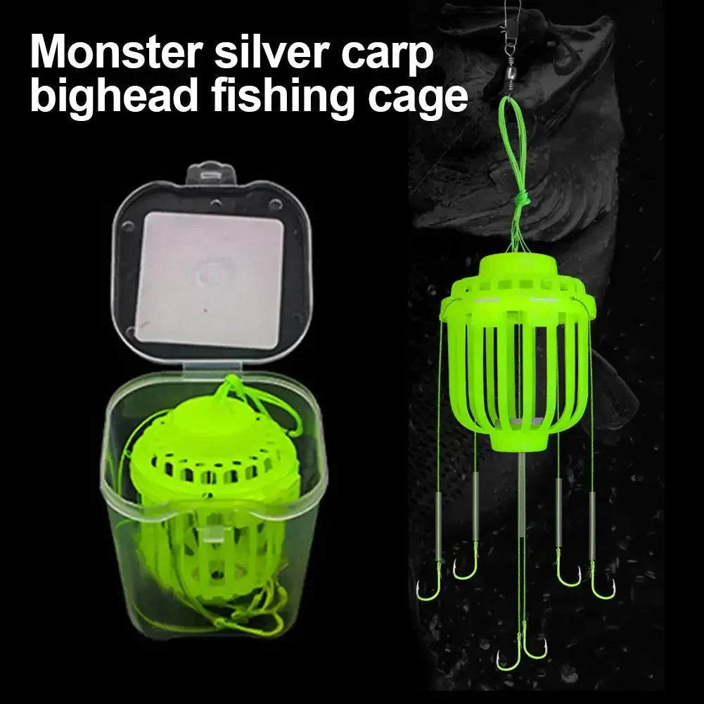 2025 جديد سمك الشبوط الصيد انفجار هوك المغذية 8/9/10/11/12/13/14 # صيد السمك لسمك الشبوط الأسود الفضي معقود يدويًا وقابل للإزالة #2